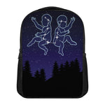 Gemini Constellation Print Casual Backpack