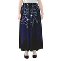 Gemini Constellation Print Chiffon Maxi Skirt