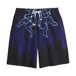 Gemini Constellation Print Cotton Shorts