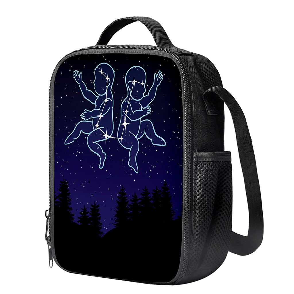 Gemini Constellation Print Crossbody Lunch Bag