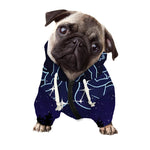 Gemini Constellation Print Dog Zip Up Hoodie