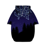 Gemini Constellation Print Dog Zip Up Hoodie