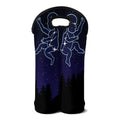 Gemini Constellation Print Double Neoprene Wine Tote