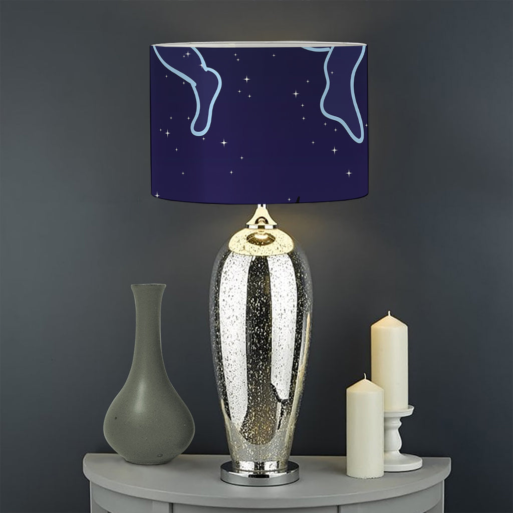 Gemini Constellation Print Drum Lamp Shade