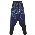 Gemini Constellation Print Hammer Pants