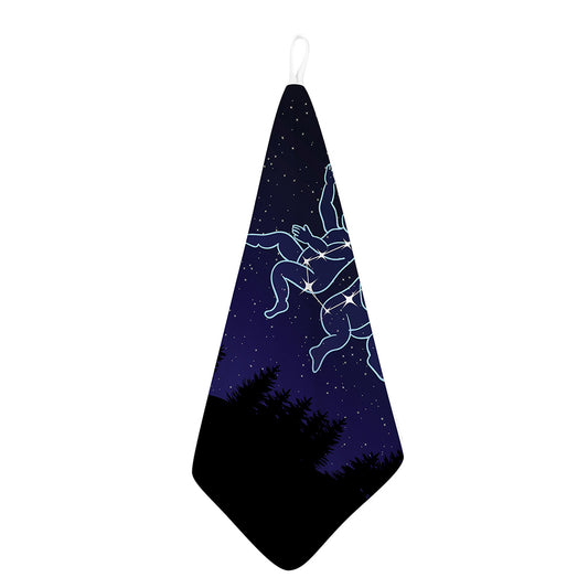 Gemini Constellation Print Hand Towel