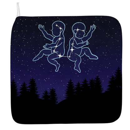 Gemini Constellation Print Hand Towel