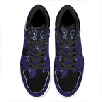 Gemini Constellation Print High Top Leather Sneakers