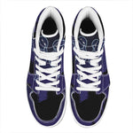 Gemini Constellation Print High Top Leather Sneakers