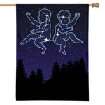 Gemini Constellation Print House Flag