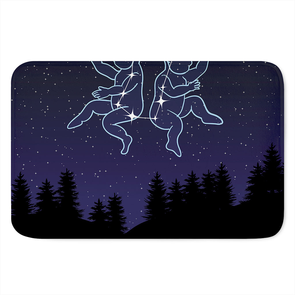 Gemini Constellation Print Indoor Door Mat