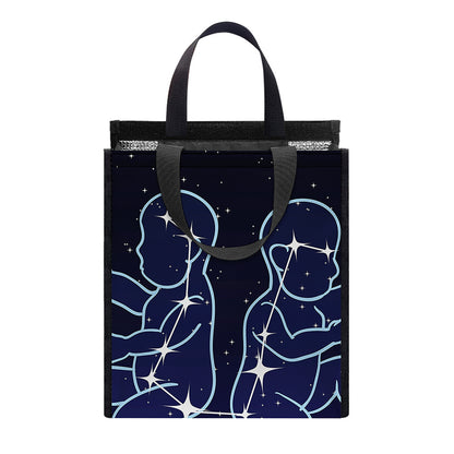 Gemini Constellation Print Insulated Lunch Tote