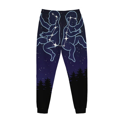 Gemini Constellation Print Jogger Pants