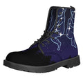 Gemini Constellation Print Lace-Up Boots