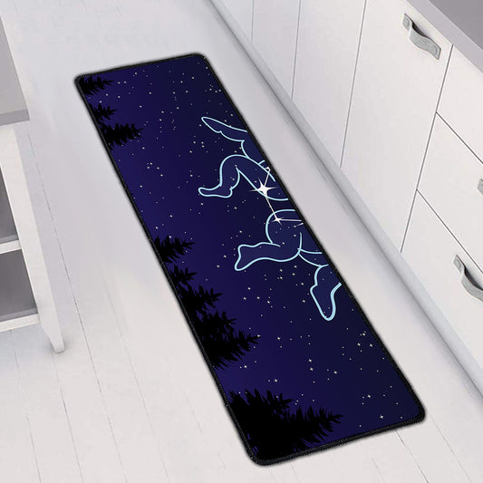 Gemini Constellation Print Long Kitchen Mat