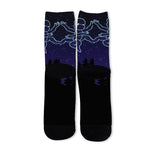 Gemini Constellation Print Long Socks