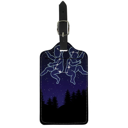 Gemini Constellation Print Luggage Tag