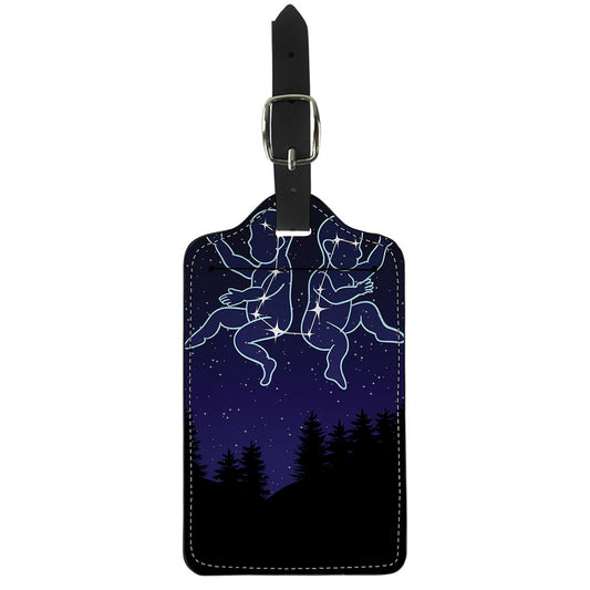 Gemini Constellation Print Luggage Tag