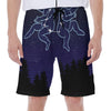 Gemini Constellation Print Men's Beach Shorts