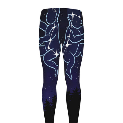 Gemini Constellation Print Men's leggings