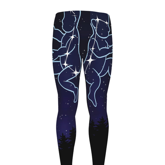 Gemini Constellation Print Men's leggings