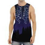 Gemini Constellation Print Men's Muscle Tank Top