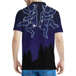 Gemini Constellation Print Men's Polo Shirt