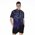 Gemini Constellation Print Men's Romper