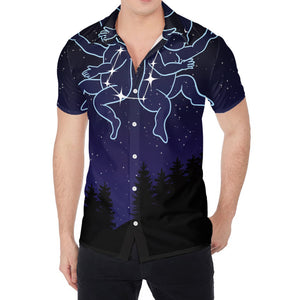 Gemini Constellation Print Men's Shirt