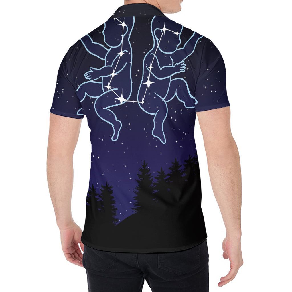 Gemini Constellation Print Men's Shirt