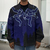 Gemini Constellation Print Men's Shirt Jacket