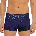 Gemini Constellation Print Men's Short Boxer Briefs