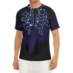 Gemini Constellation Print Men's Short Sleeve Rash Guard