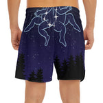 Gemini Constellation Print Men's Split Running Shorts