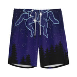 Gemini Constellation Print Men's Sports Shorts
