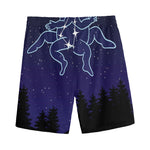 Gemini Constellation Print Men's Sports Shorts