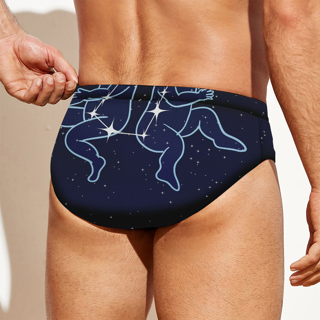 Gemini Constellation Print Men's Swim Briefs