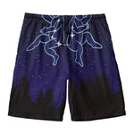 Gemini Constellation Print Men's Swim Trunks