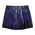 Gemini Constellation Print Mesh Shorts