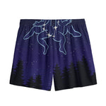 Gemini Constellation Print Mesh Shorts
