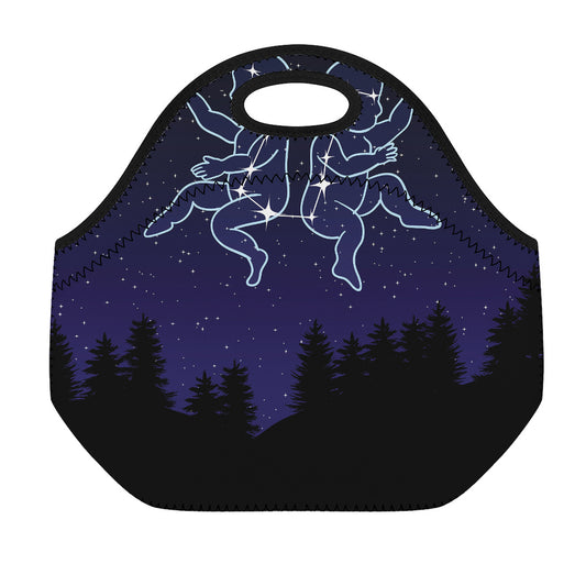 Gemini Constellation Print Neoprene Lunch Bag