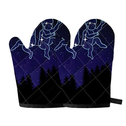 Gemini Constellation Print Oven Mitts