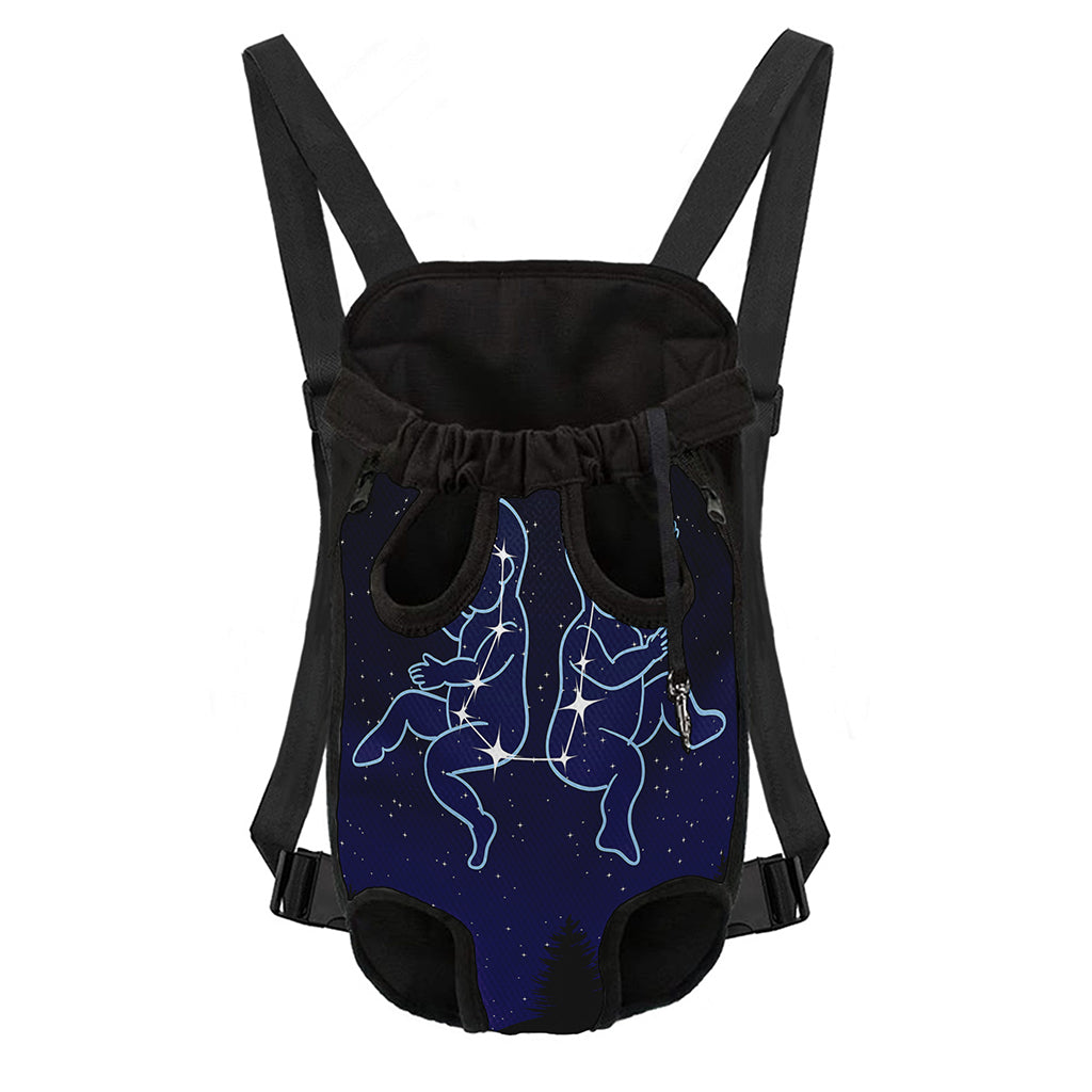 Gemini Constellation Print Pet Carrier Backpack