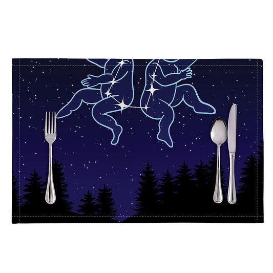 Gemini Constellation Print Placemat