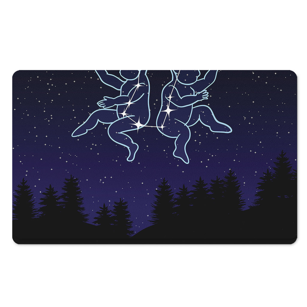 Gemini Constellation Print Polyester Doormat