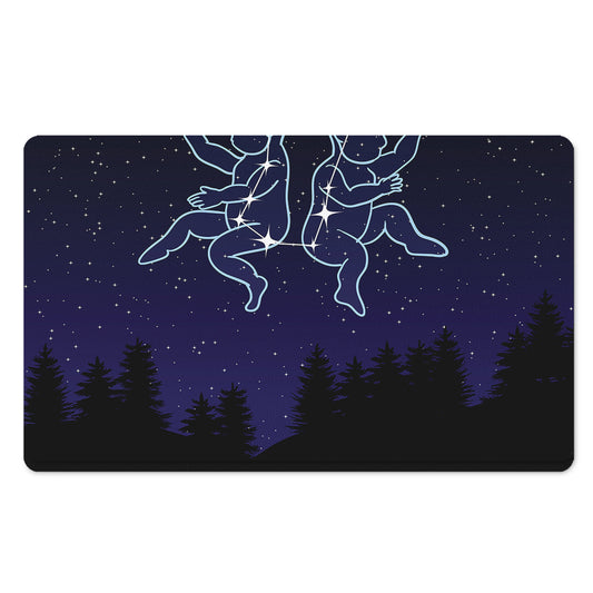 Gemini Constellation Print Polyester Doormat