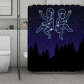 Gemini Constellation Print Polyester Shower Curtain