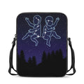Gemini Constellation Print Rectangular Crossbody Bag