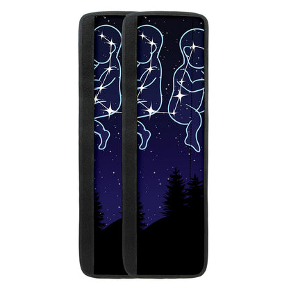 Gemini Constellation Print Refrigerator Handle Covers