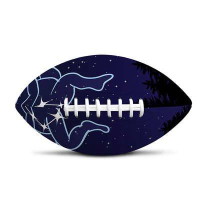 Gemini Constellation Print Rugby Ball